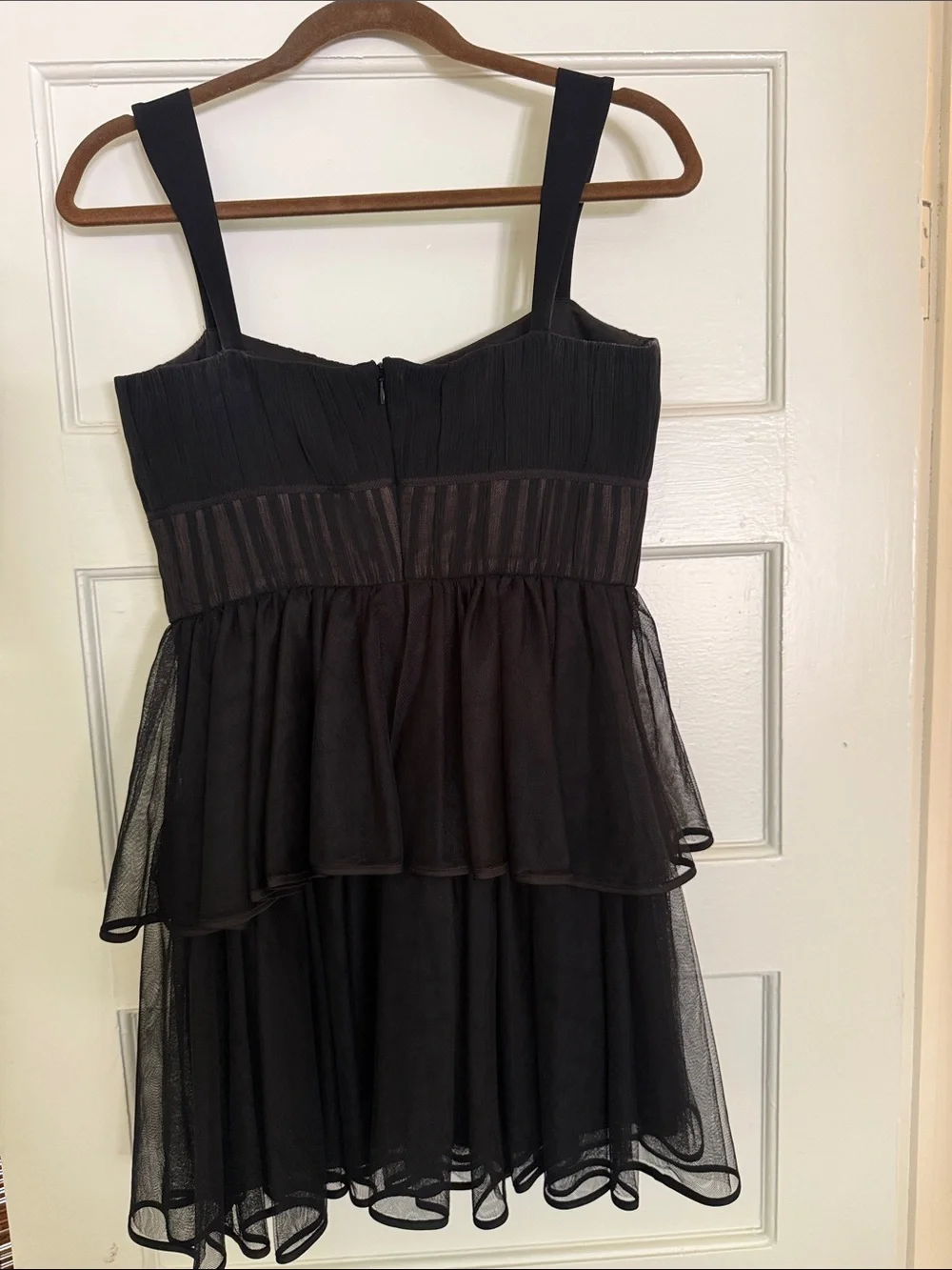 Worn Once - Jonathan Simkhai Annabelle Black Tiered Tulle Dress - Picture 3 of 4
